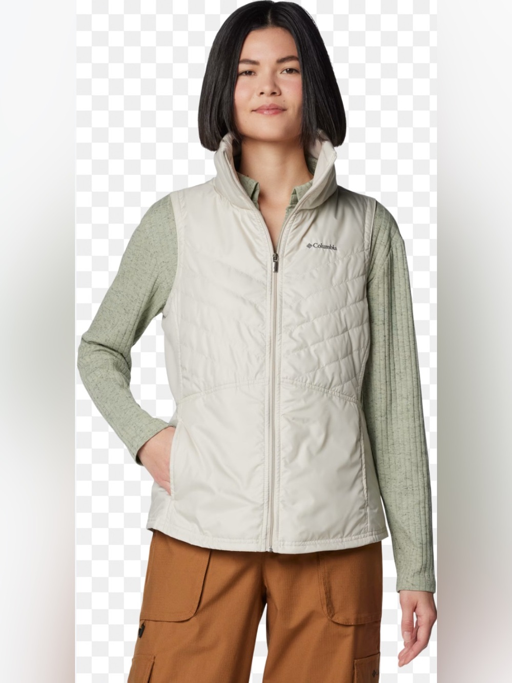 Columbia Women's Mix it Around II Omni-Shield Puffer Quilted Vest - Cream - L